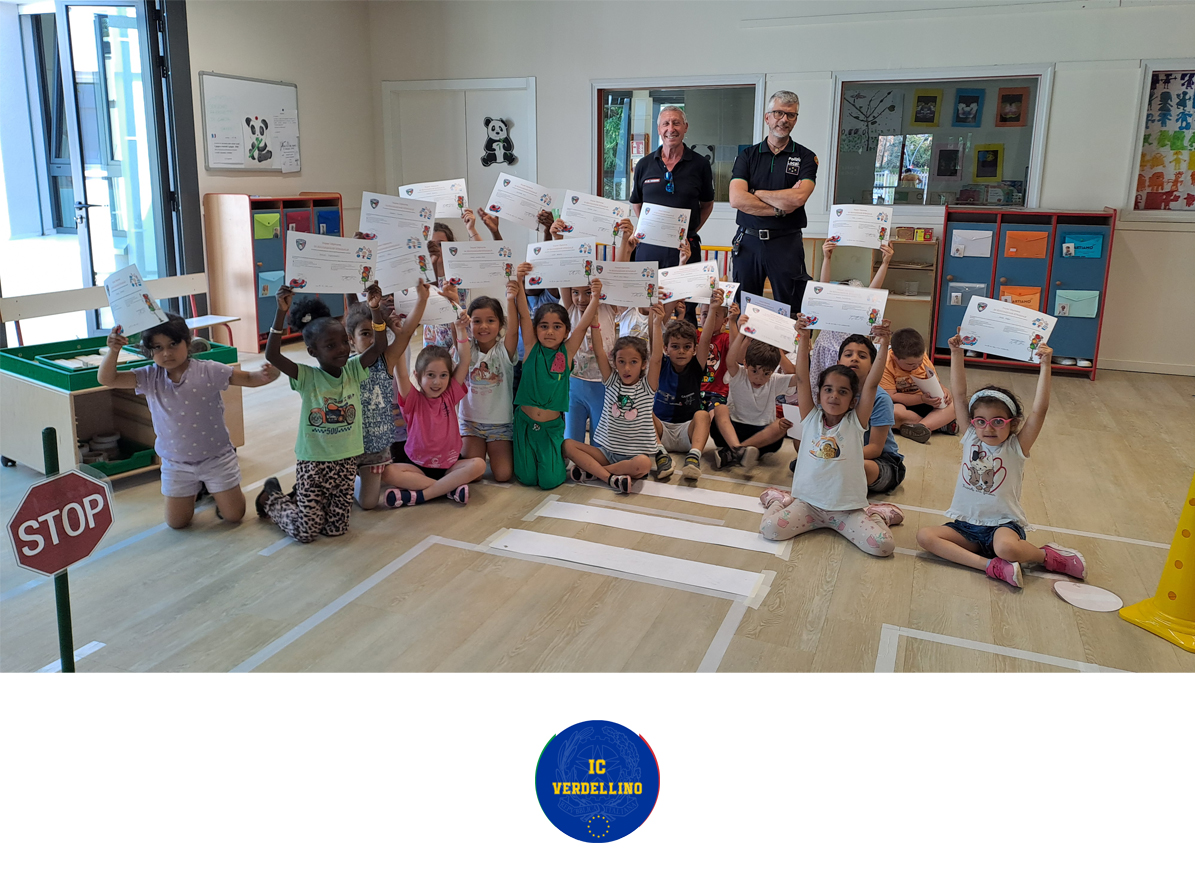 Educazione stradale alla scuola dell'infanzia di Zingonia.