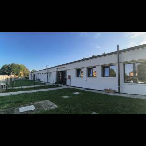 La sede della scuola dell'infanzia di Zingonia, lato ovest